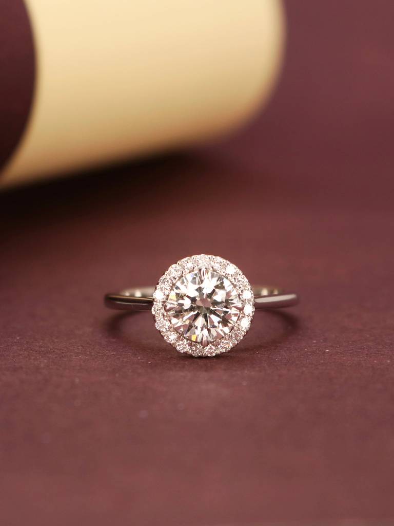 Hugo 1.1Ct Lab Grown Diamond Ring Luxurious And Elegant By Fiona Diamonds : NEOFDSJLR0495RG18KT8099