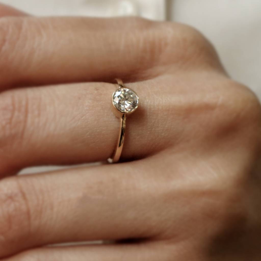 Virelia 1Ct Round Lab Diamond Ring : NEOFRG152514KT2280