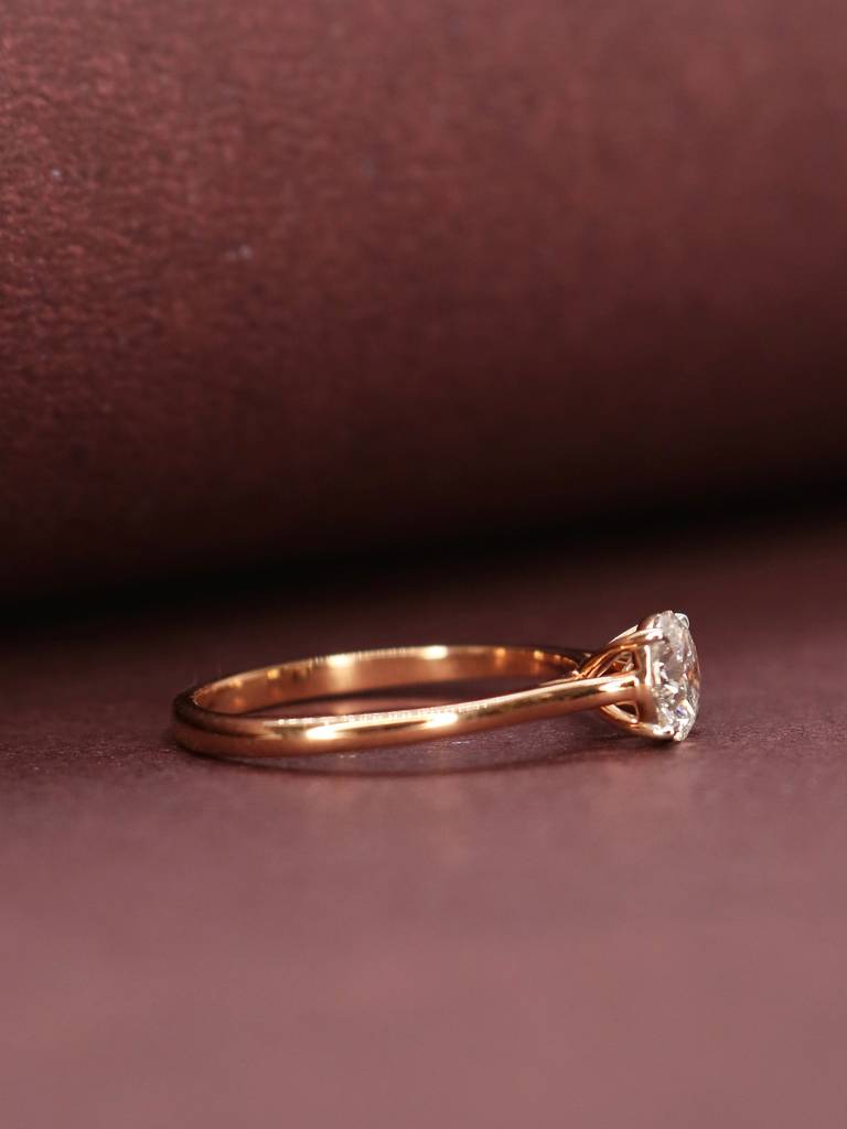 Jax 58 Pointer Lab Grown Diamond Ring Sleek And Stylish By Fiona Diamonds : NEOFRSR19004RG18KT8100