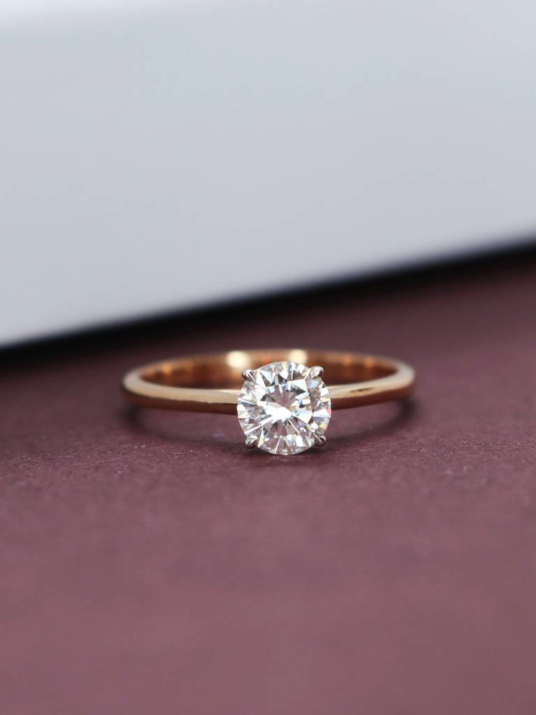 Jax 58 Pointer Lab Grown Diamond Ring Sleek And Stylish By Fiona Diamonds : NEOFRSR19004RG18KT8100