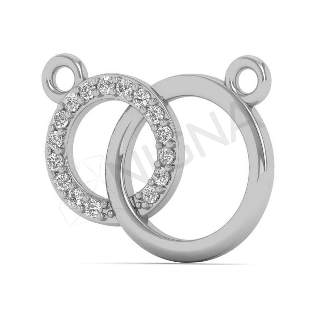 Sangam Diamond Unity Pendant With Chain : NGL18GPT3113
