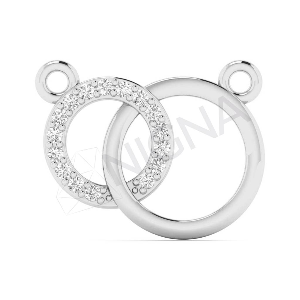 Sangam Diamond Unity Pendant With Chain : NGL18GPT3113