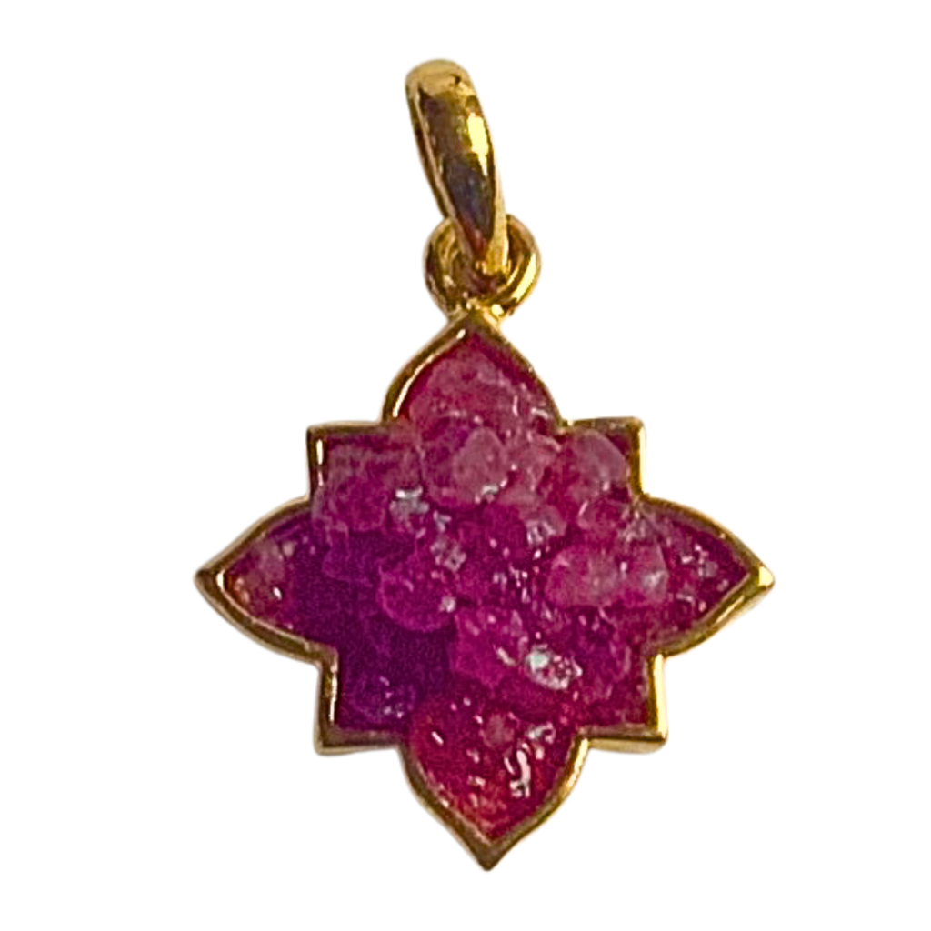 Natural Ruby Gemstone Pendant : NH-PDT-07--RB
