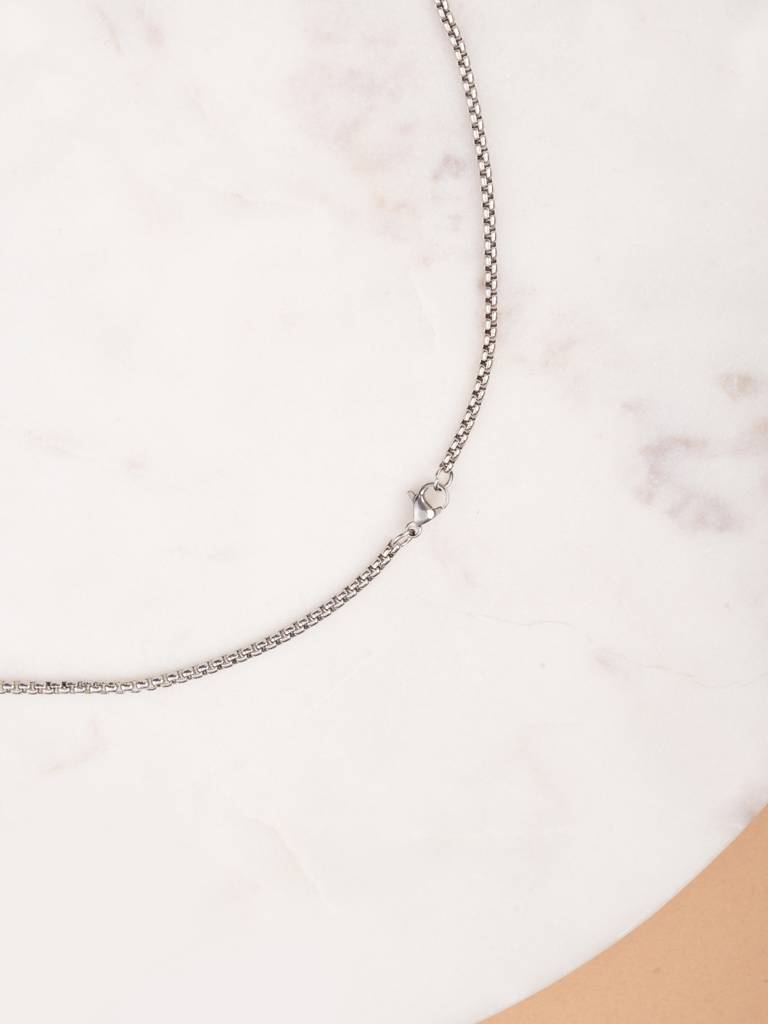 Aegis Bold Square Pendant Necklace For Men : NK0207