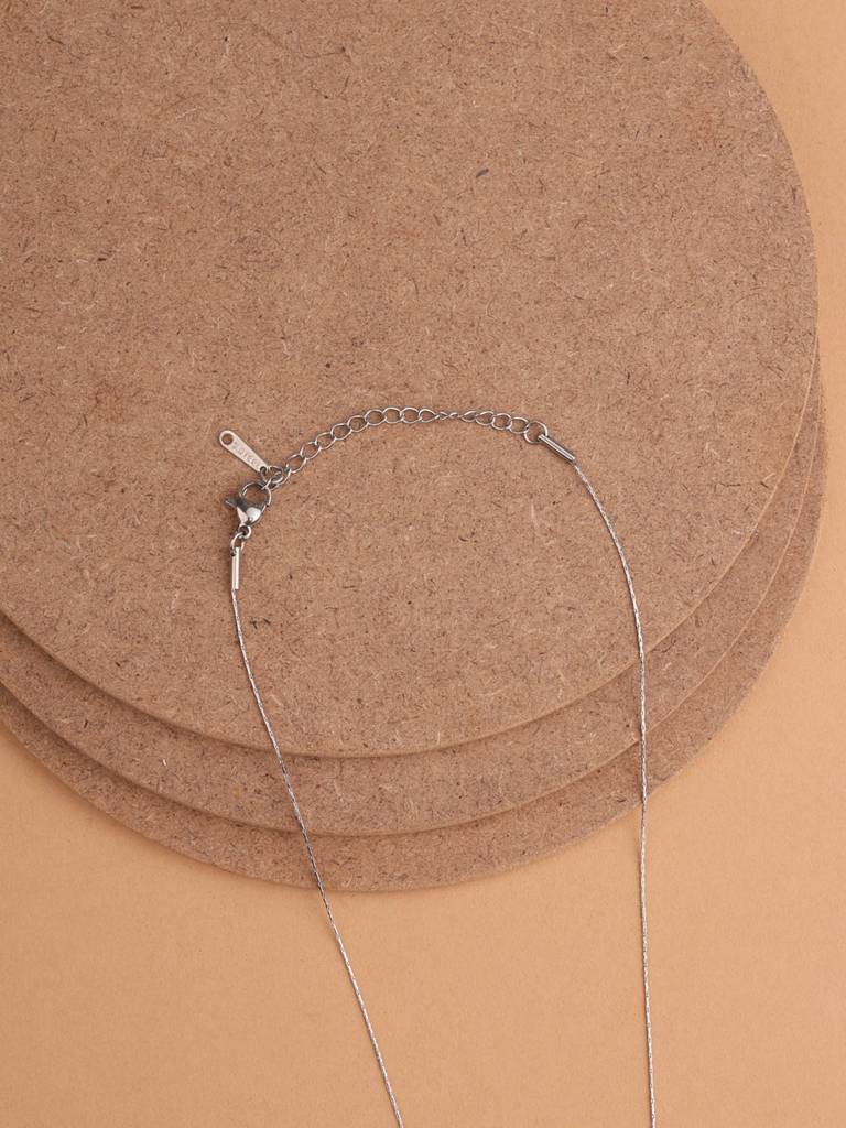 Classic Solitaire Necklace For Women - Waterproof & Anti-Tarnish : NK0279