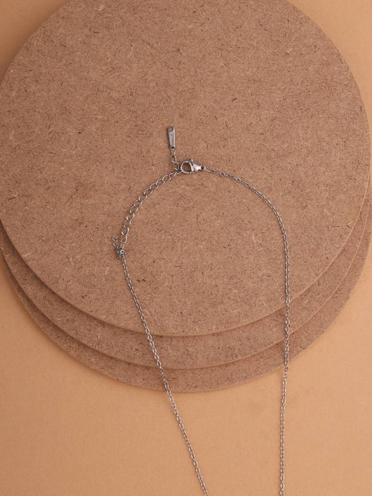 Open Heart Outline Pendant Necklace For Women - Waterproof & Anti-Tarnish : NK0305