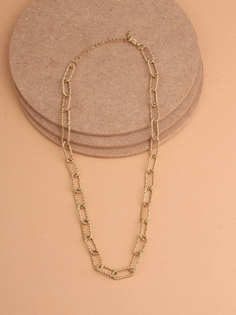 Statement Chunky Link Chain Necklace For Women : NK0348