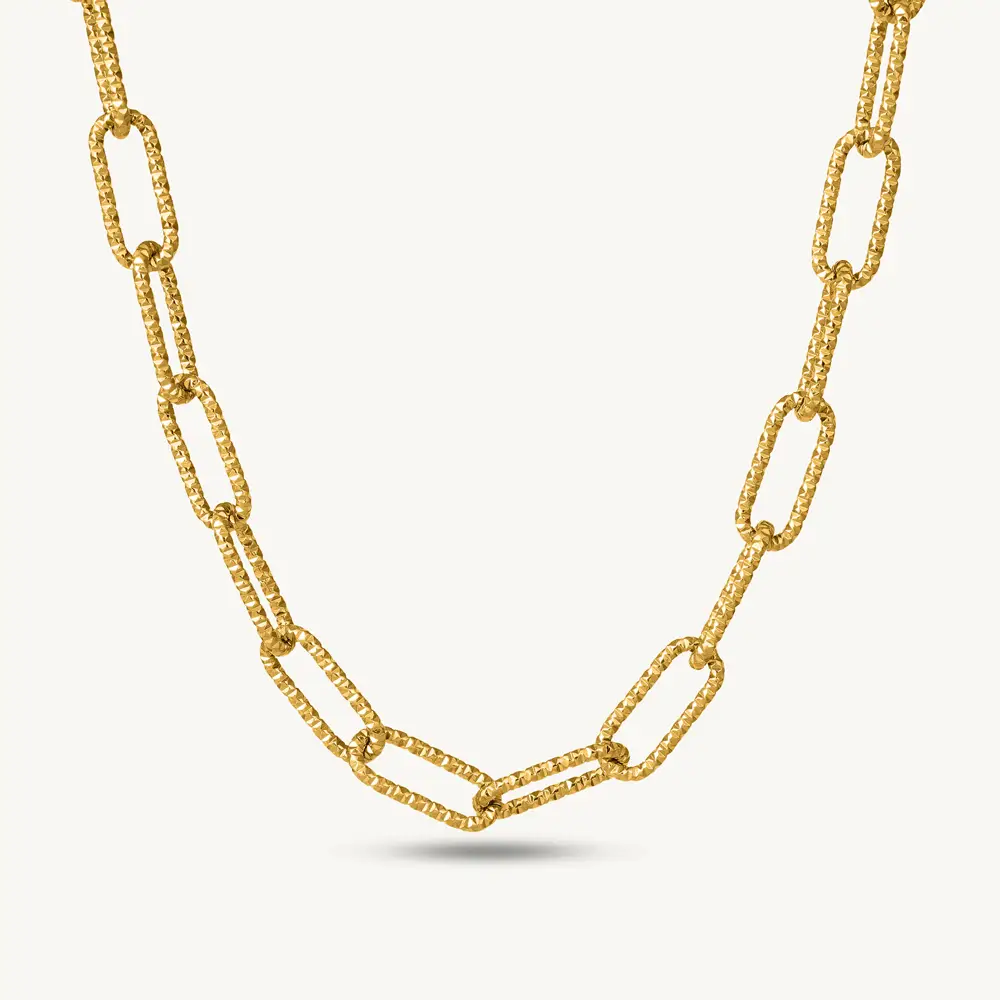 Statement Chunky Link Chain Necklace For Women : NK0348