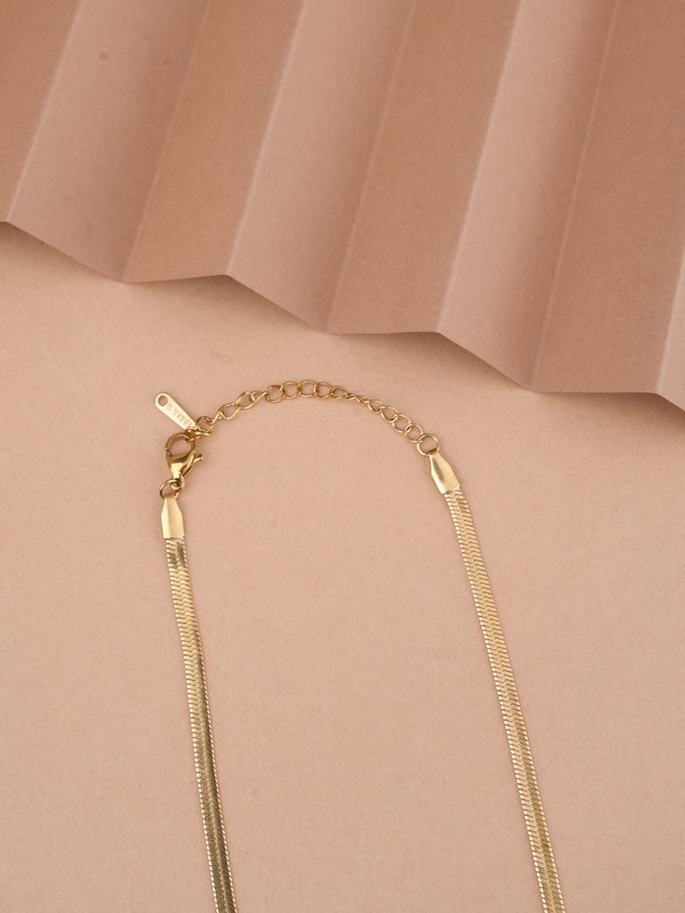 Twist Flow Lariat Necklace For Women - Waterproof & Anti-Tarnish : NK0356