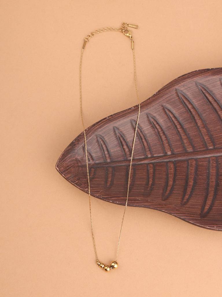 Bubble Cluster Necklace For Women - Waterproof & Anti-Tarnish : NK0426