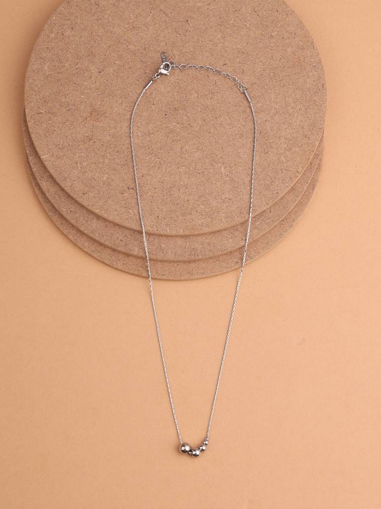 Bubble Cluster Necklace For Women - Waterproof & Anti-Tarnish : NK0463