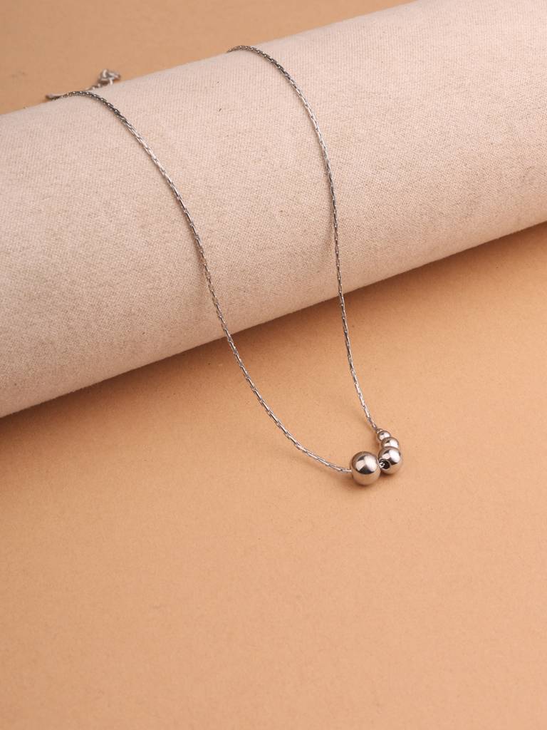 Bubble Cluster Necklace For Women - Waterproof & Anti-Tarnish : NK0463