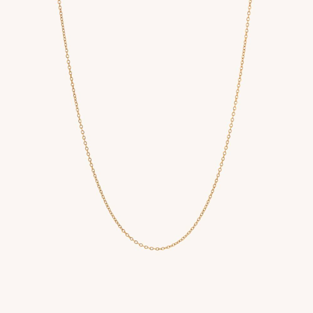 Women Gold Toned 18 K Gold Plated Thin Chain : NK223-S