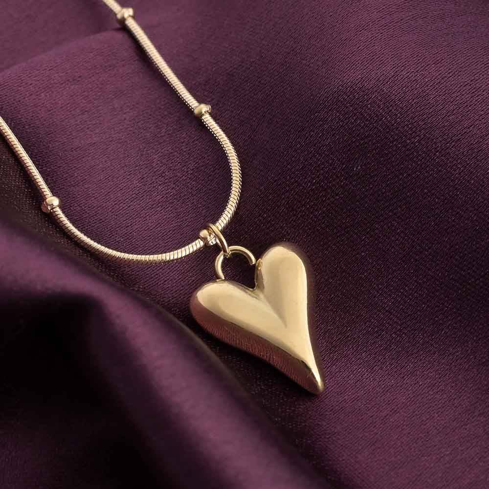 Heart Ball Chain Pendant : NK300