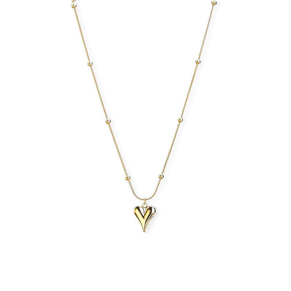 Heart Ball Chain Pendant : NK300