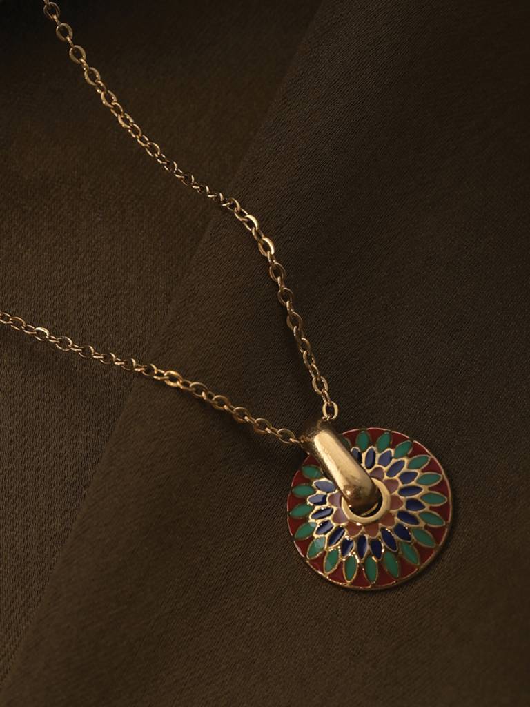 Colorwheel Flower Necklace : NK314