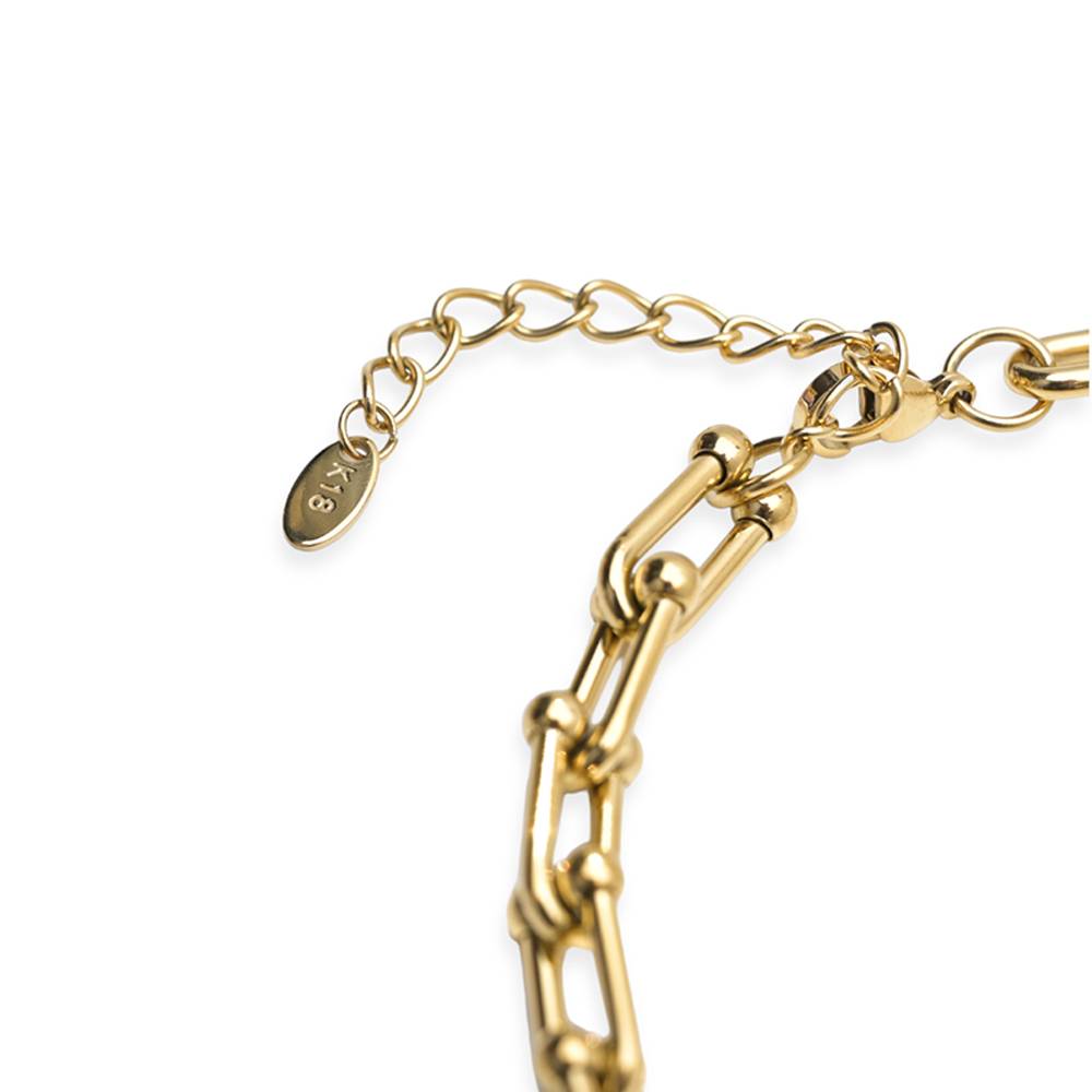 U Link Chain Necklace For Womens Waterproof & Anti-Tarnish : NK333