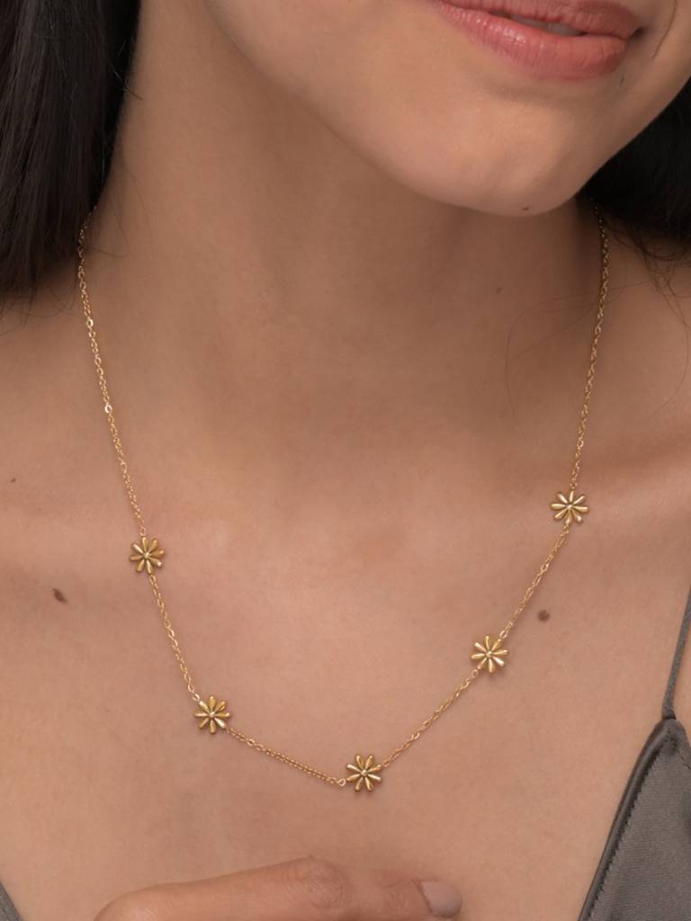 Daisy Flower Necklace : NK346