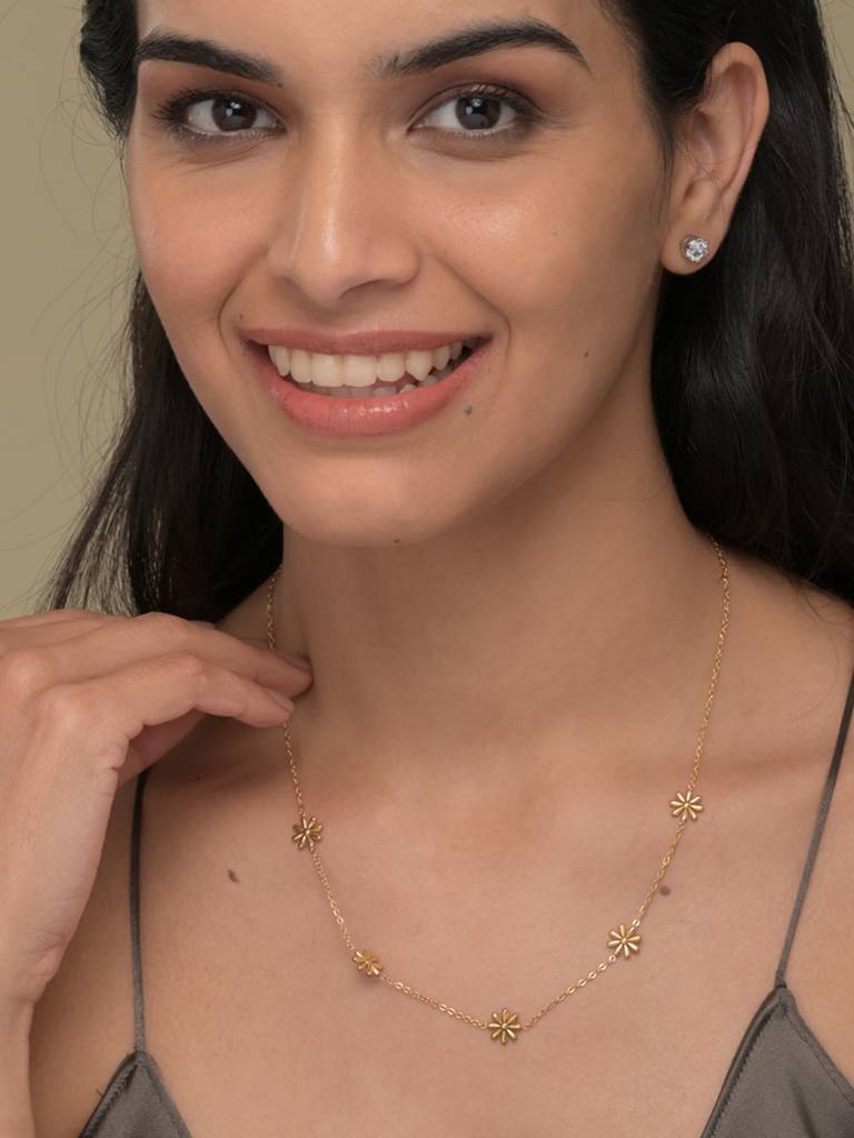 Daisy Flower Necklace : NK346