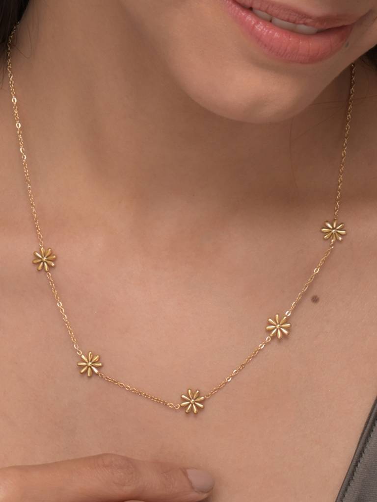 Daisy Flower Necklace : NK346