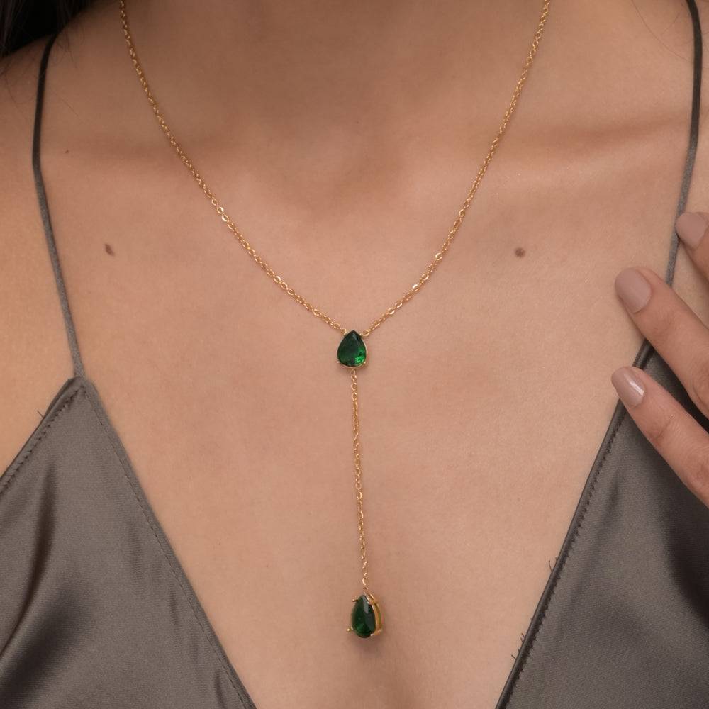 Serene Dew Drop Necklace : NK351