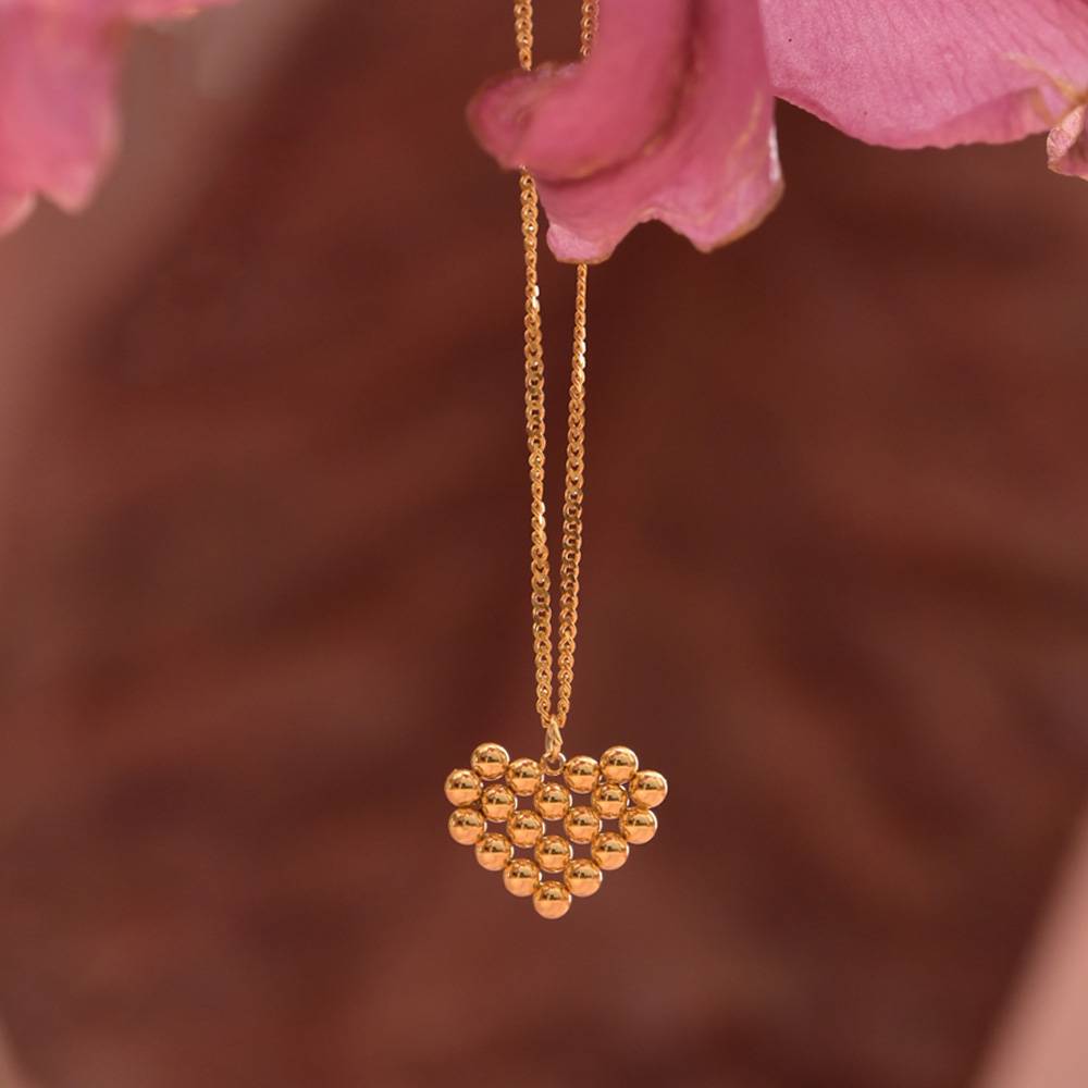 Heart Bloom Beaded Necklace : NK447