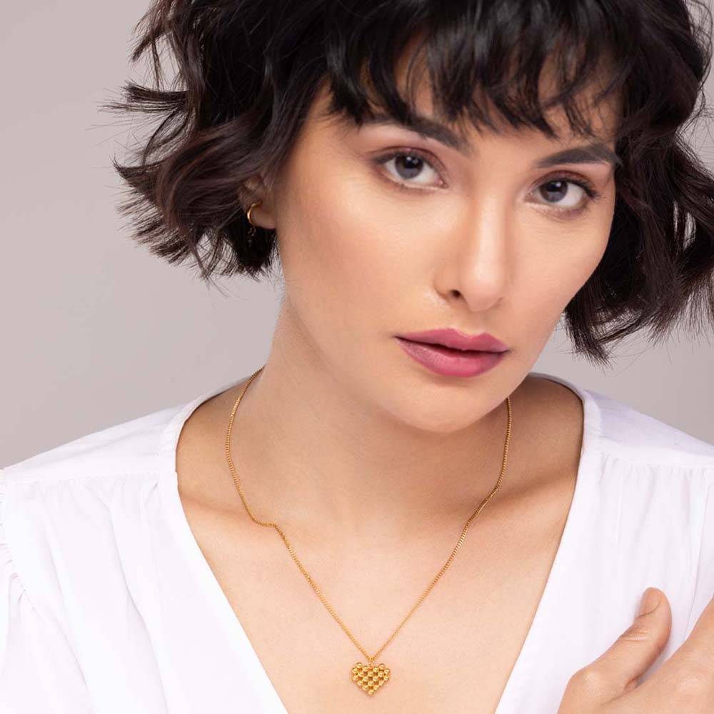 Heart Bloom Beaded Necklace : NK447