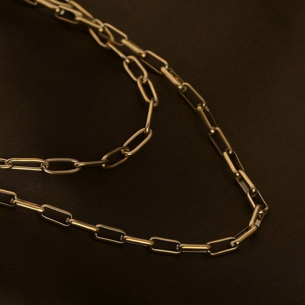 Womens Cosmic Chain Two Layered Necklace : NK448