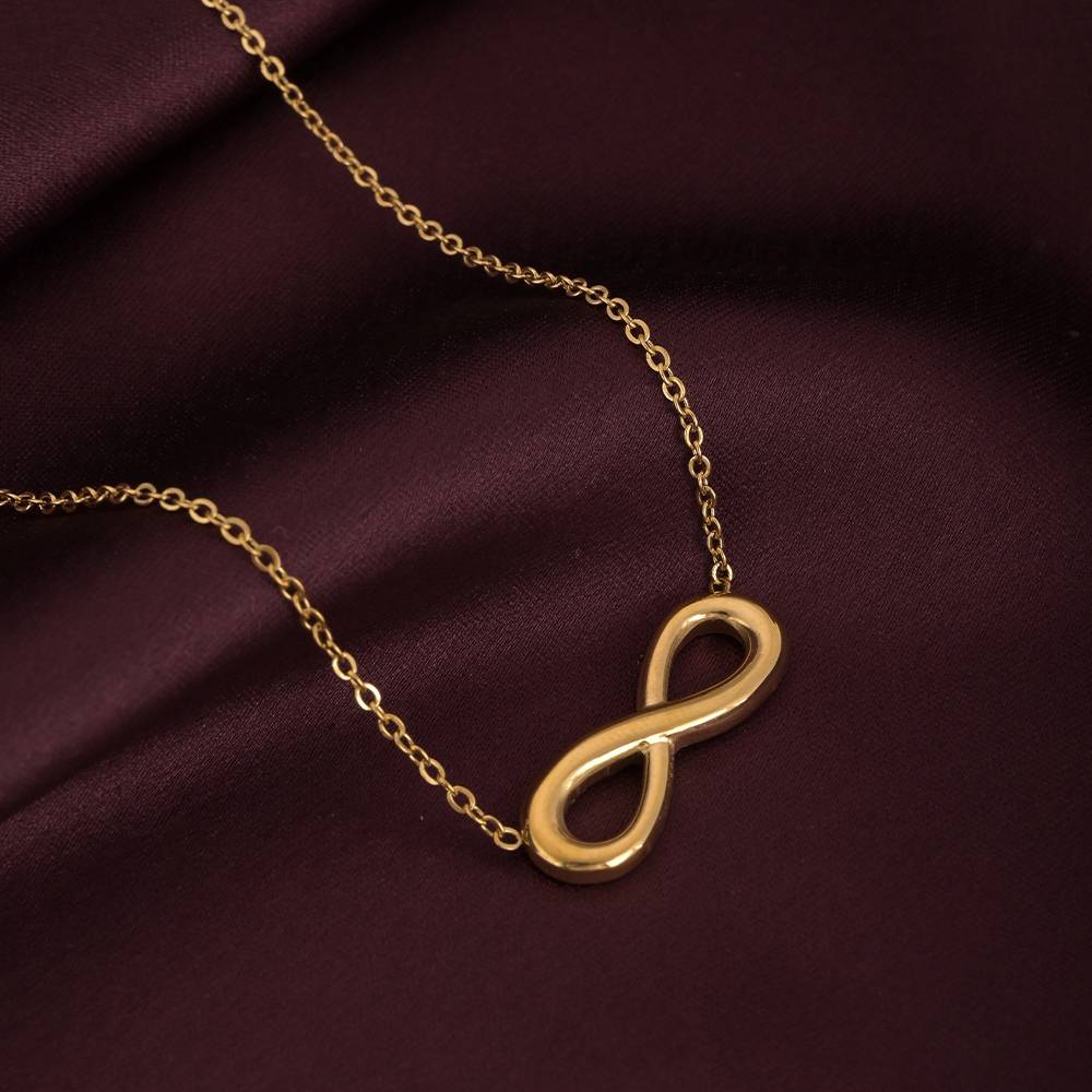 Golden Infinity Necklace For Womens Waterproof & Anti-Tarnish : NK489