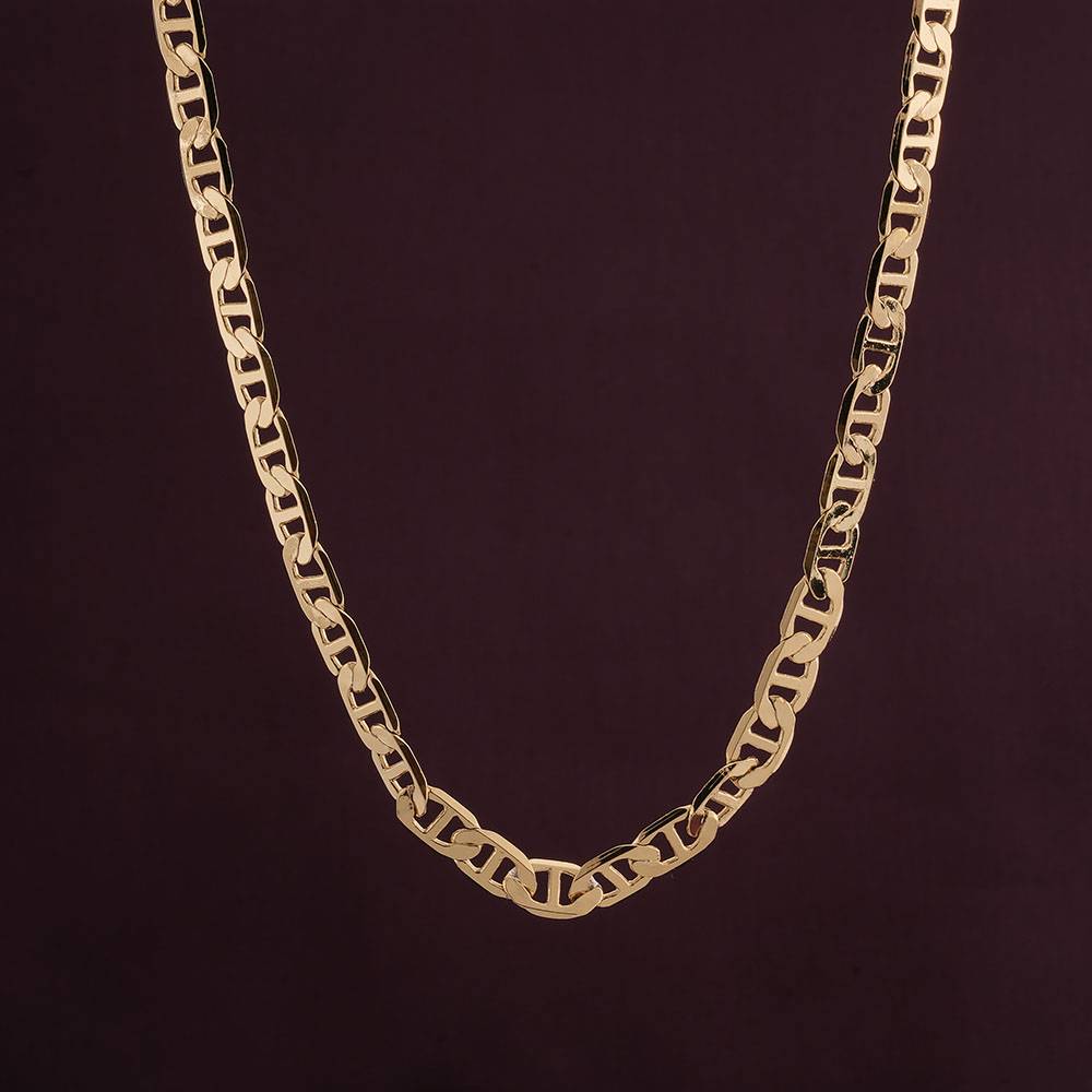 Gilded Link Chain For Womens Waterproof & Anti-Tarnish : NK490