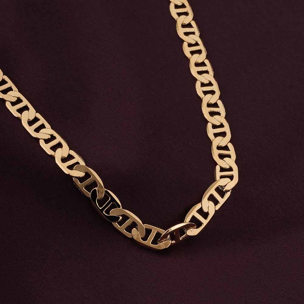 Gilded Link Chain For Womens Waterproof & Anti-Tarnish : NK490