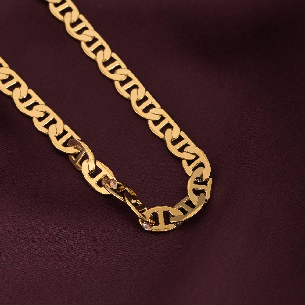 Gilded Link Chain For Womens Waterproof & Anti-Tarnish : NK490