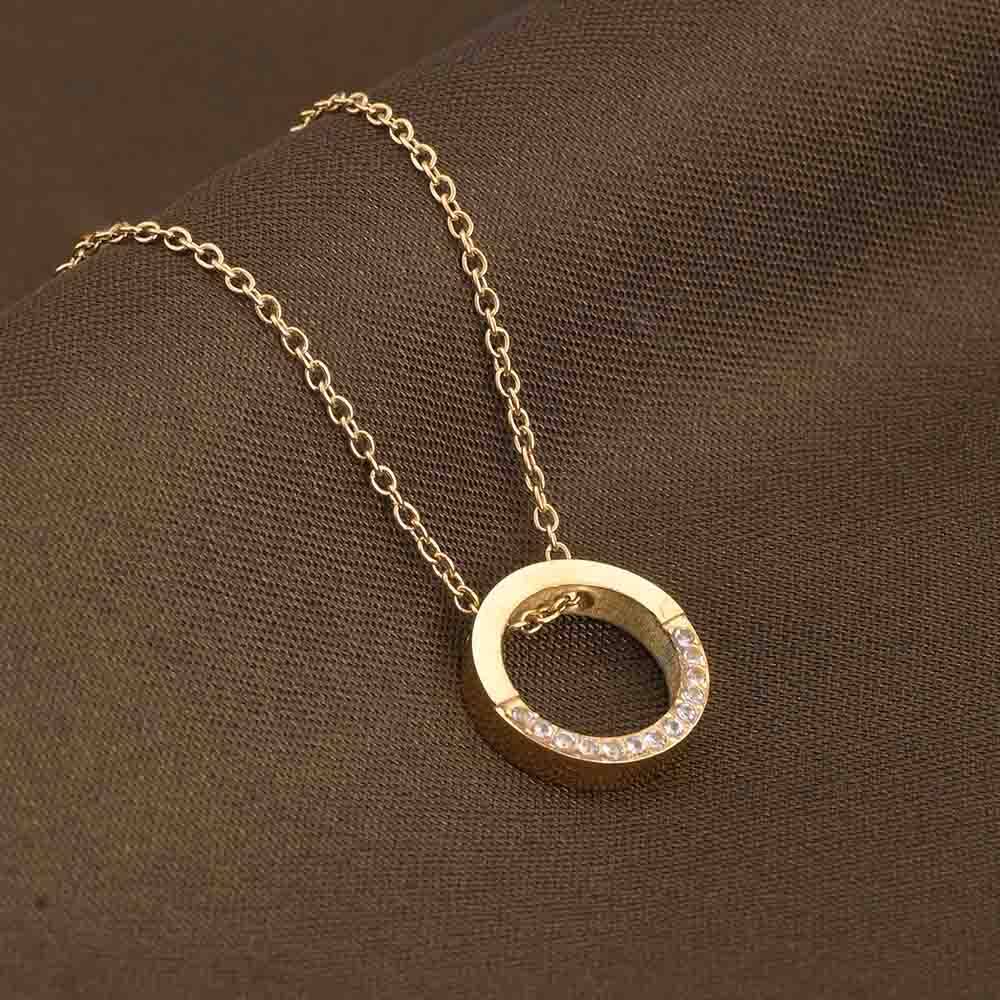 Gold Halo Necklace : NK495