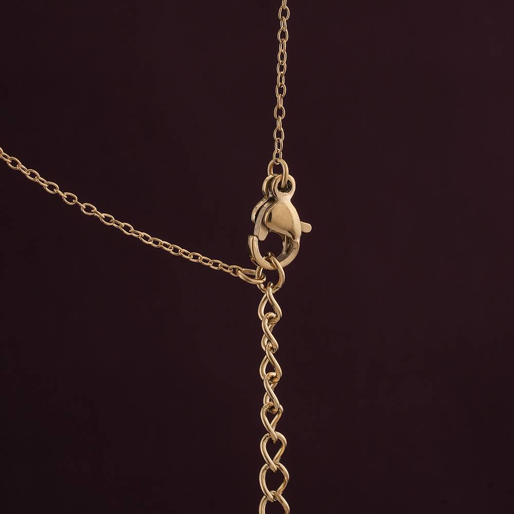 Golden Cross Necklace For Womens Waterproof & Anti-Tarnish : NK497