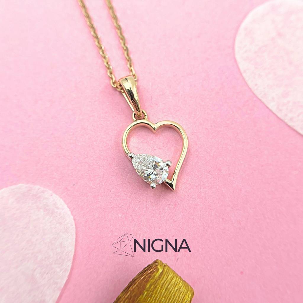 Preet - Lab Grown Diamond Pendant With Chain : NKD18RP00143