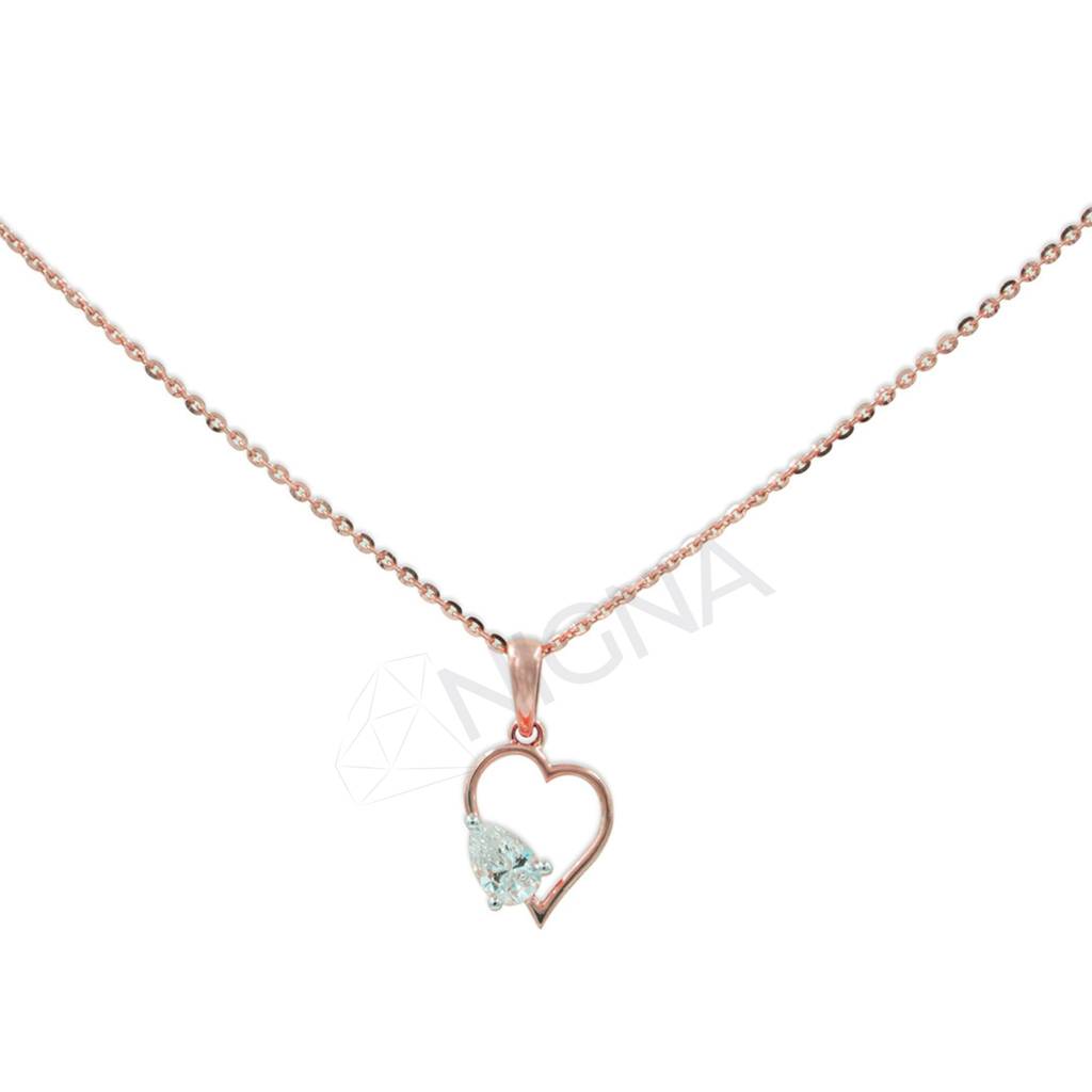 Preet - Lab Grown Diamond Pendant With Chain : NKD18RP00143