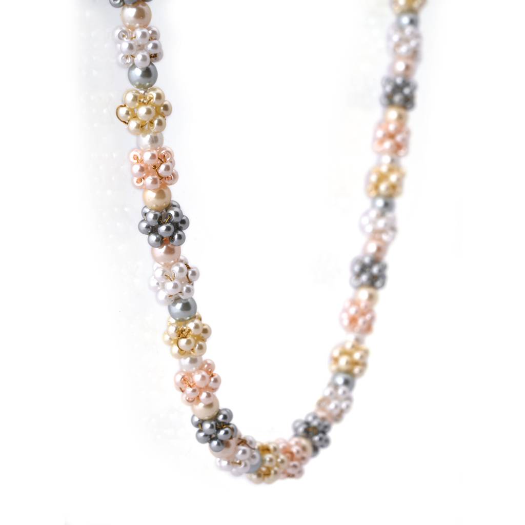 Handcrafted Multi-Color Pearl Necklace : NL-132-01MULTI