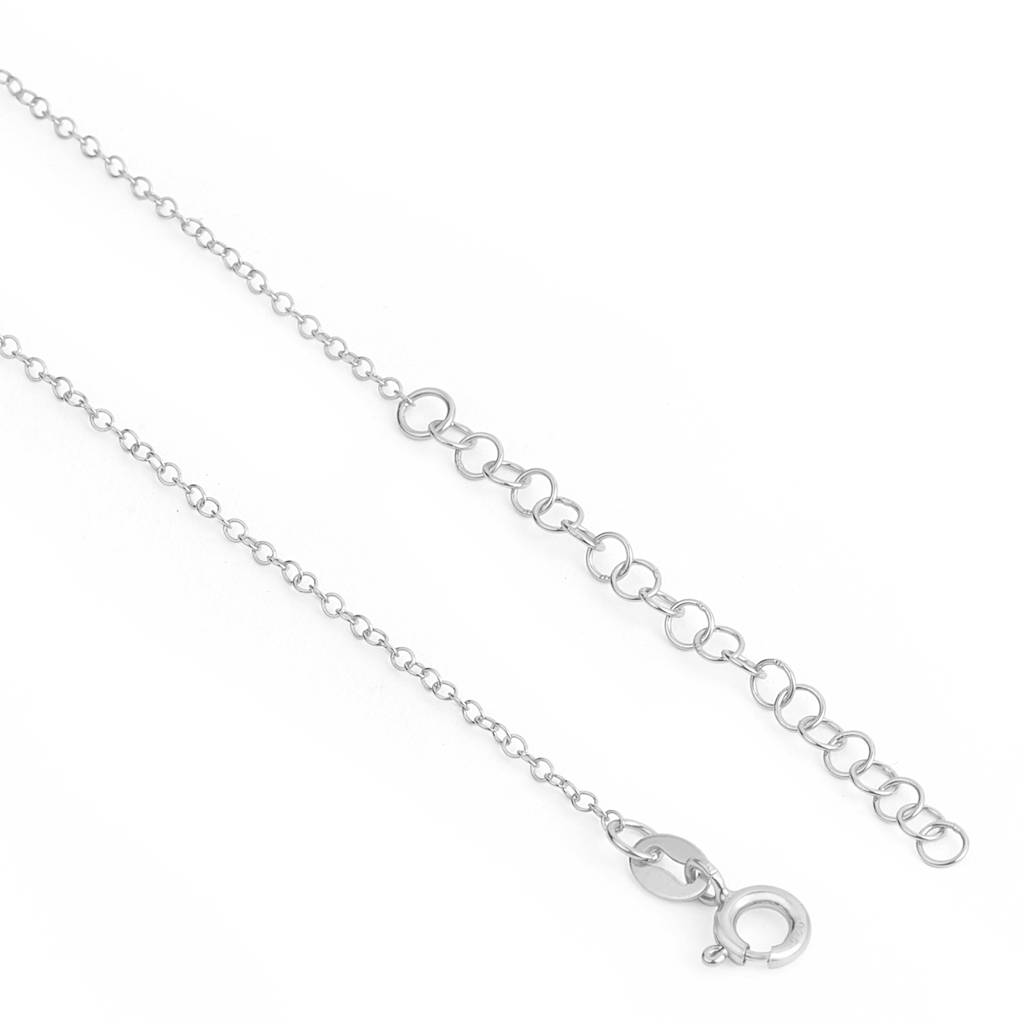 Infinity Cz Rhodium Plated 925 Sterling Silver Charm Necklace : NL-30250-R