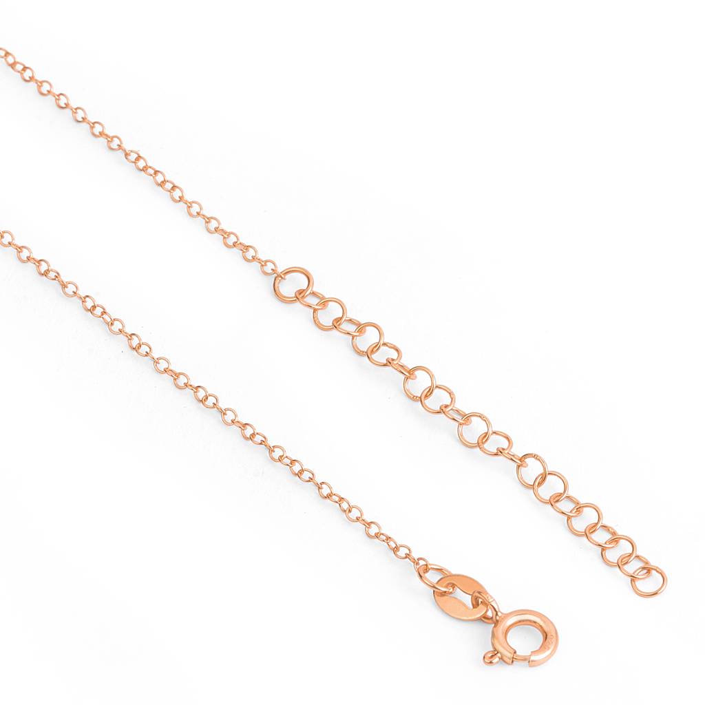 Subtle Shimmer Rose Gold Plated 925 Sterling Silver Necklace : NL-30359-RG