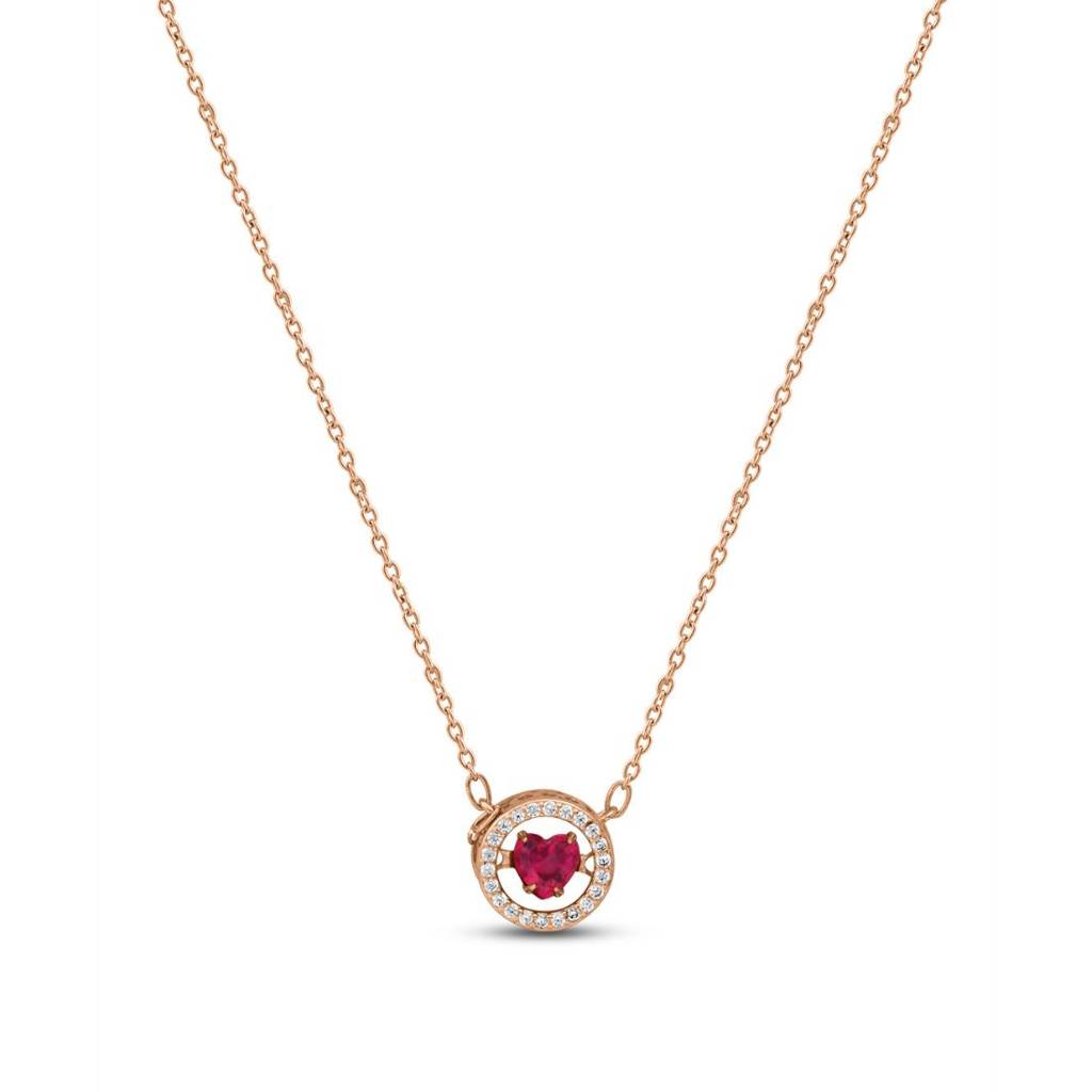 Beautiful Rose Gold Plated 925 Sterling Silver Necklace : NL-30377-RG