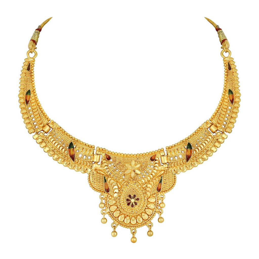 Gold-Plated Handcrafted Jewellery Set : NL-JS25-40488