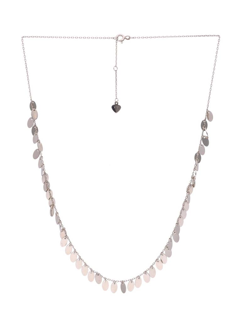 Sterling Silver Strand Of Drops Casual Necklace : NLCS177-S-NA