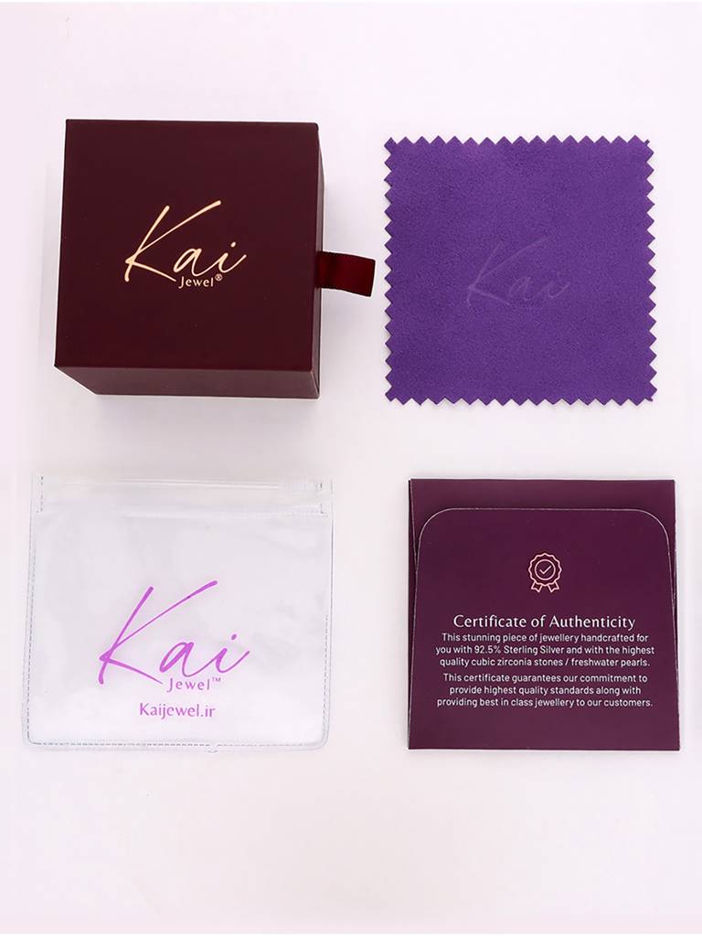 Sterling Silver Rose Gold Shiny Light Blue Necklace : NLCS537-RG-NA