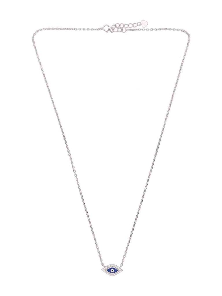 925 Silver Classic Evil Eye Necklace : NLCS592-S-NA