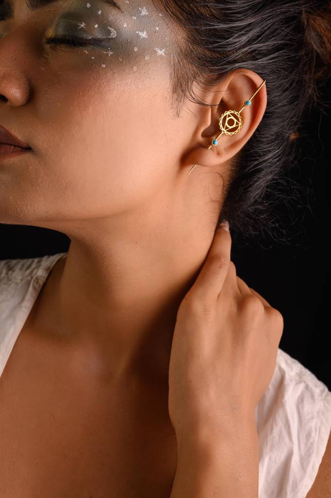 Heart Chakra Ear Pin : TJCheartep