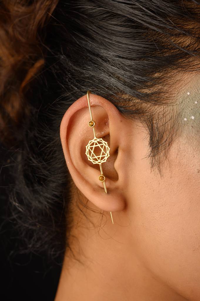Heart Chakra Ear Pin : TJCheartep