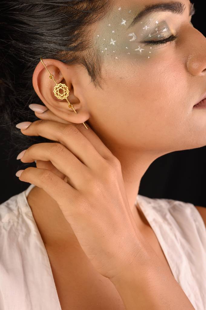 Heart Chakra Ear Pin : TJCheartep