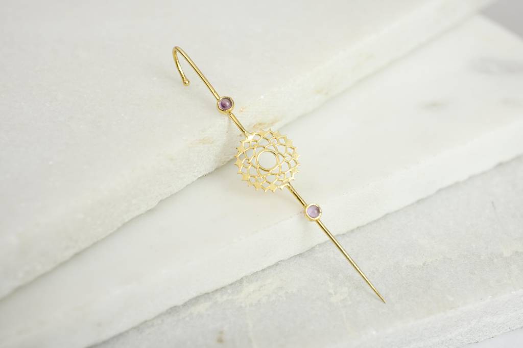 Crown Chakra Ear Pin : TJCcrownep