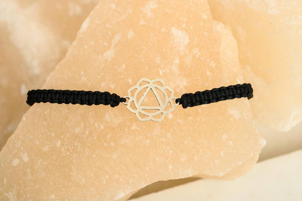 Solarplexus Chakra Black Thread Bracelet : TJCsolarplexusbtbr