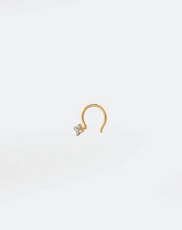 Flower Diamond Nosepin : NP-Y-DF
